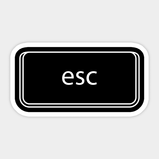 ESC KEY Sticker by encip